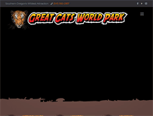 Tablet Screenshot of greatcatsworldpark.com
